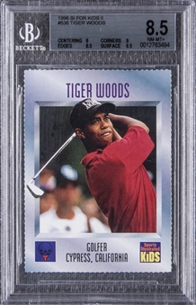 1996 "S.I. for Kids II" #536 Tiger Woods Rookie Card – BGS NM-MT+ 8.5